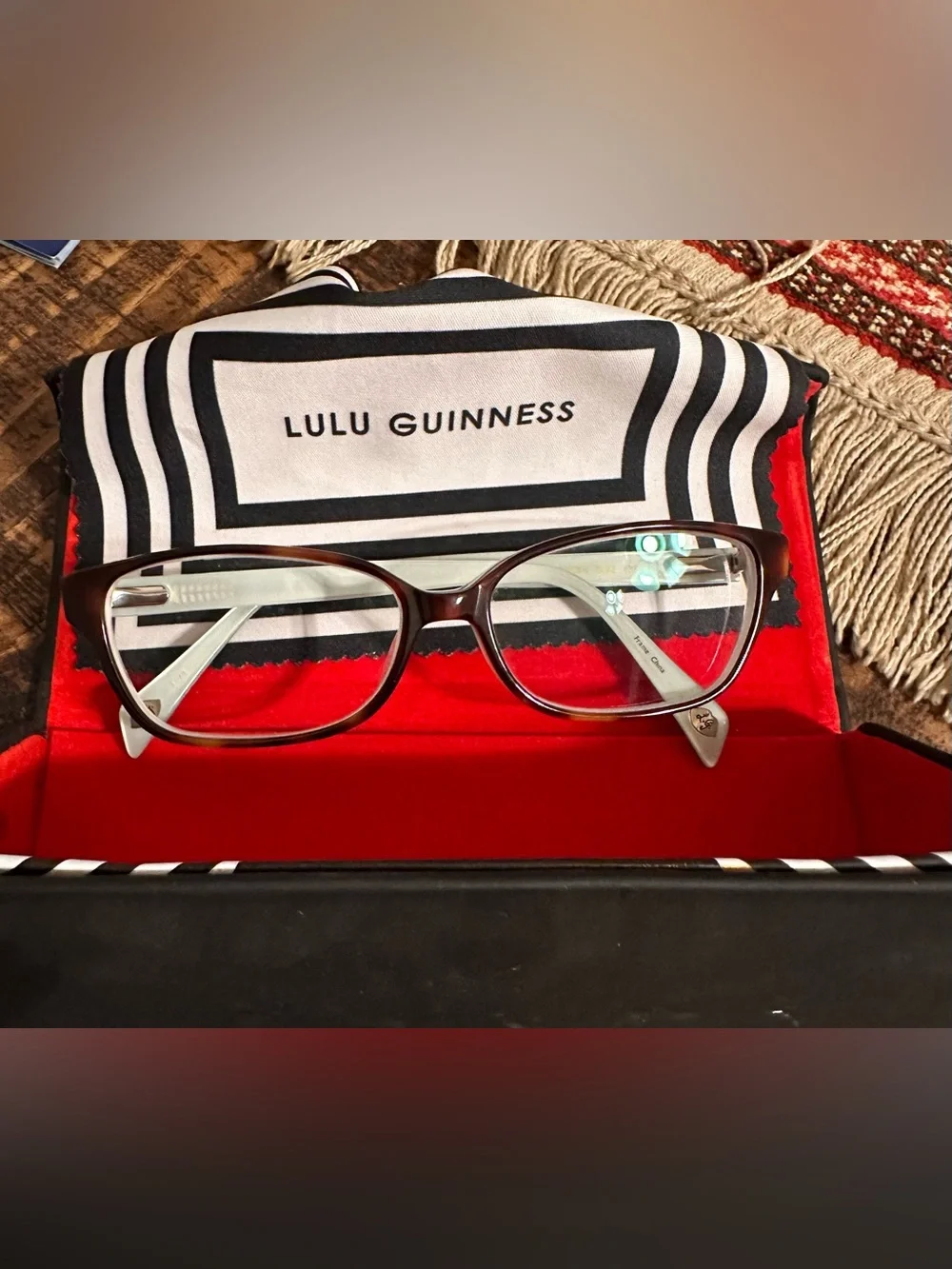 Lulu Guinness Tortoiseshell Reading Glasses - Brown